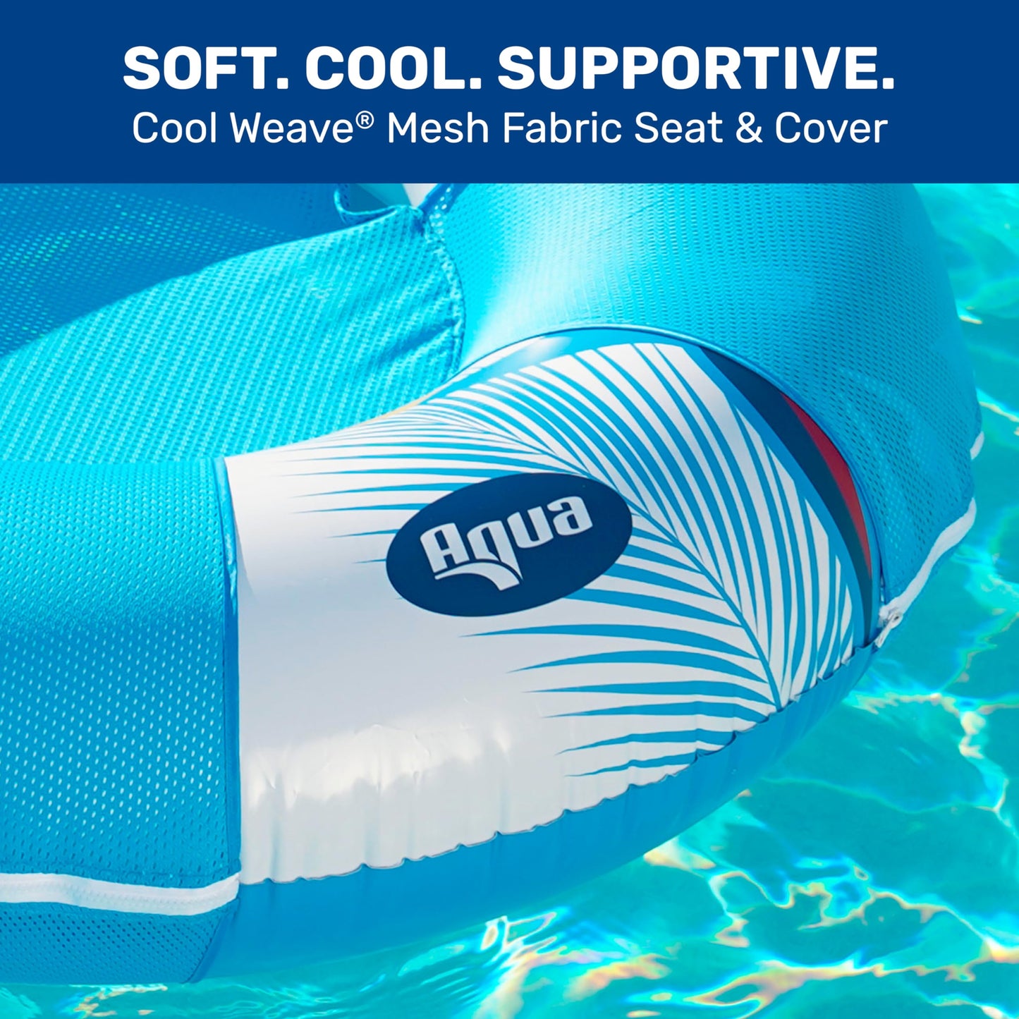 New Aqua 40” Birds Of Paradise Pool Hammock Float Tube With Mesh Center And Cup Holder – Floating Tube For Adults & Kids