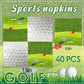 Golf Party Decorations-40Pcs Golf Themed Napkins Hole In One Golf Disposable Paper Napkins For Sports Party Supplies
