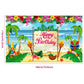 Summer Hawaiian Birthday Backdrop For Hawaiian Luau Party Decorations Hawaiian Aloha Beach Banner For Aloha Luau Birthday Party Supplies Photo Booth Props Banner