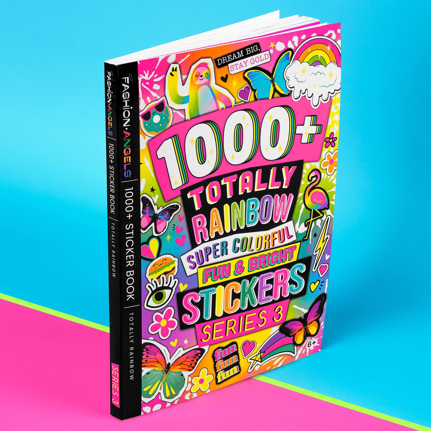 Fashion Angels 1000+ Totally Rainbow Colorful Fun Craft Stickers For Scrapbooks, Planners, Gifts And Rewards, 40-Page Sticker Book For Kids Ages 6+ And Up