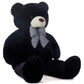IKASA Giant Teddy Bear Plush Toy, 47" Black Jumbo Soft Stuffed Animal, Model 6636633, Perfect Gift for Kids and Girlfriends