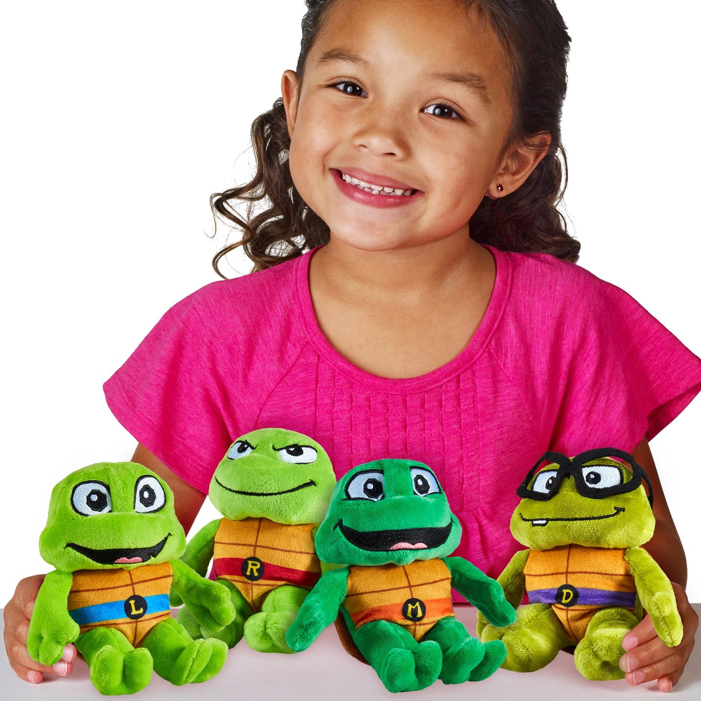 Teenage Mutant Ninja Turtles Toddler Plush 4-Pack - Multi Color Soft Toys for Kids