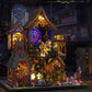 Ourmiao Miniature House Kit Magic Forest, Diy Mini House Building Kit, Miniature Kit For Adults With Furniture And Leds, Great G
