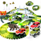 AUUGUU Dinosaur Toys - Create A Dino World with Flexible Race Track, Birthday Gift for Kids Ages 3+, Toys for 3 4 5 Year Old Boy