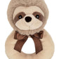 Bearington Collection Baby Lil’ Speedster, 5.5 Inch Sloth Plush Stuffed Animal Soft Ring Rattle, Sloth Baby Stuff
