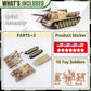 Maozyhomie U.S Army Tank And Army Men Toys Playset, 2Pc Us Tank-1 Models With 10Pc Toy Soldiers, Desert Tan 1:72 Military Vehicl
