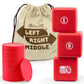 Gosports Left Right Middle Giant Dice Game - 3.5' For Indoor/Outdoor Play - Foam Or Wood Dice
