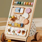 Tiny Land Wooden Baby Walker - Adjustable Speed Montessori Push Toy for Boys & Girls, Colorful Activity Center