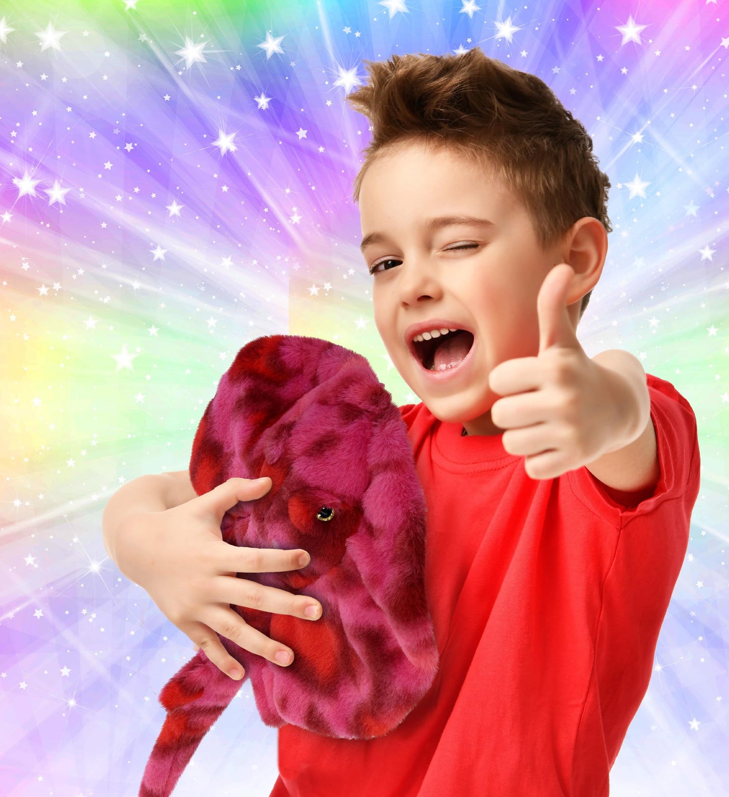 DolliBu Pink Tie-Dye Stingray Super Soft Stuffed Animal  Cute Realistic Stuffed Animals for Girls  Boys  mature-themeds Animal Gifts  Kids Nursery Decor for Newborn  Cuddly Soft Baby Plush Toys - 20 Inches