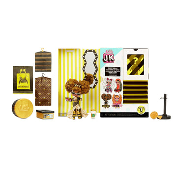 L.O.L. Surprise! JK Mini Fashion Doll Queen Bee with 15 Surprises Including Dress Up Doll Outfits  limited availability Doll Accessories - Girls Gifts and Mix Match Toys for Kids 4-15 Years