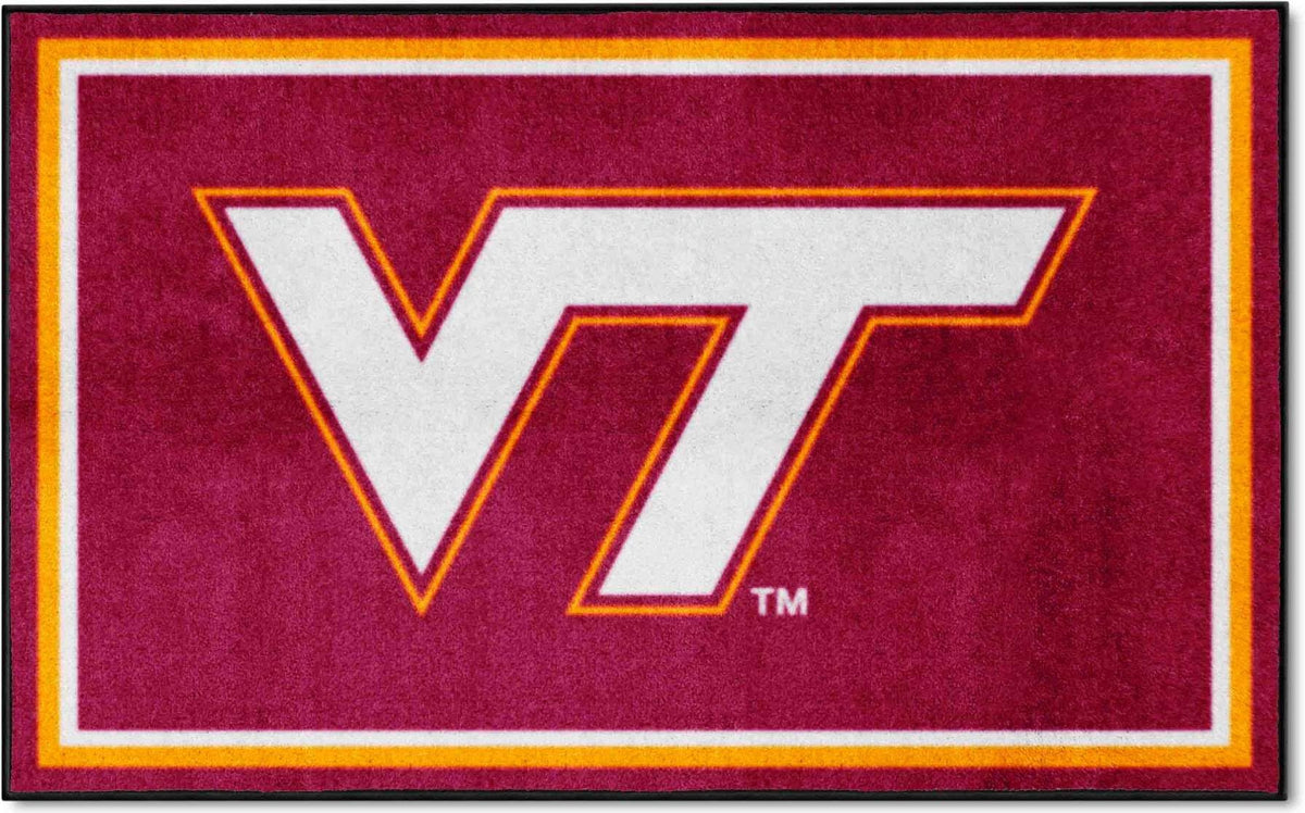 Virginia Tech 4ft. x 6ft. Plush Area Rug