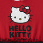 Hello Kitty Sanrio Girls Cosplay Hooded Tulle Dress for Toddler and Big Kids Red/White