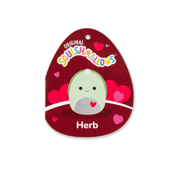 Squishmallows Original 5In Herb The Green Sea Turtle With Heart - Official Jazwares Plush (Little)