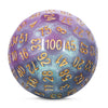 DNDND Mixed Colors Resin D100 Dice 100 Sided Dice with Translucent Organza Bag for DND Dungeon and Dragons