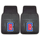 FANMATS 9293 Los Angeles Clippers 2-Piece Heavy Duty Vinyl Car Mat Set, Front Row Floor Mats, All Weather Protection, Universal 
