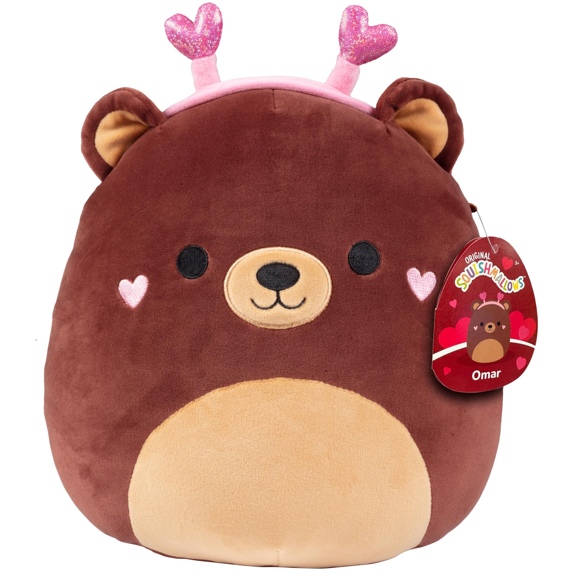 Squishmallows Original 10-Inch Omar The Bear - Official Jazwares Plush - Collectible Soft & Squishy Bear Stuffed Animal Toy - Ad