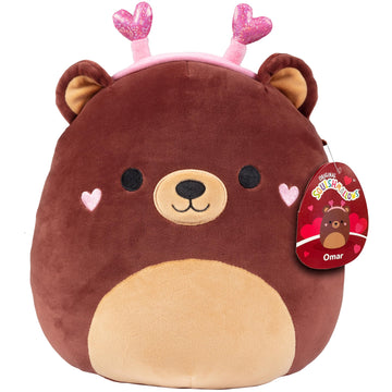 Squishmallows Original 10-Inch Omar The Bear - Official Jazwares Plush - Collectible Soft & Squishy Bear Stuffed Animal Toy - Ad