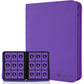 9 Pocket Card Binder 360 Pockets Trading Card Holder Book  enhanced PU Cover Zip Folder Binder Side Loading Carrying Case Binder Album for TCG MTG Sports Cards Game Cards (Purple)