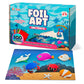 Playbees Press and Peel Foil Kit Sea Animals - Preschool Arts and Crafts Kit for Kids- No Mess Art for Boys & Girls Ages 4, 5, 6