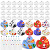 50 Pcs 2 Inch White Blank Rubber Ducks In Bulk Valentines Day Gifts For Kids Ducks With Pens Of 24 Colors Float Squeak Funny Rubber Duck Bath Shower Toy Birthday Gift Activities Themed Party Favor