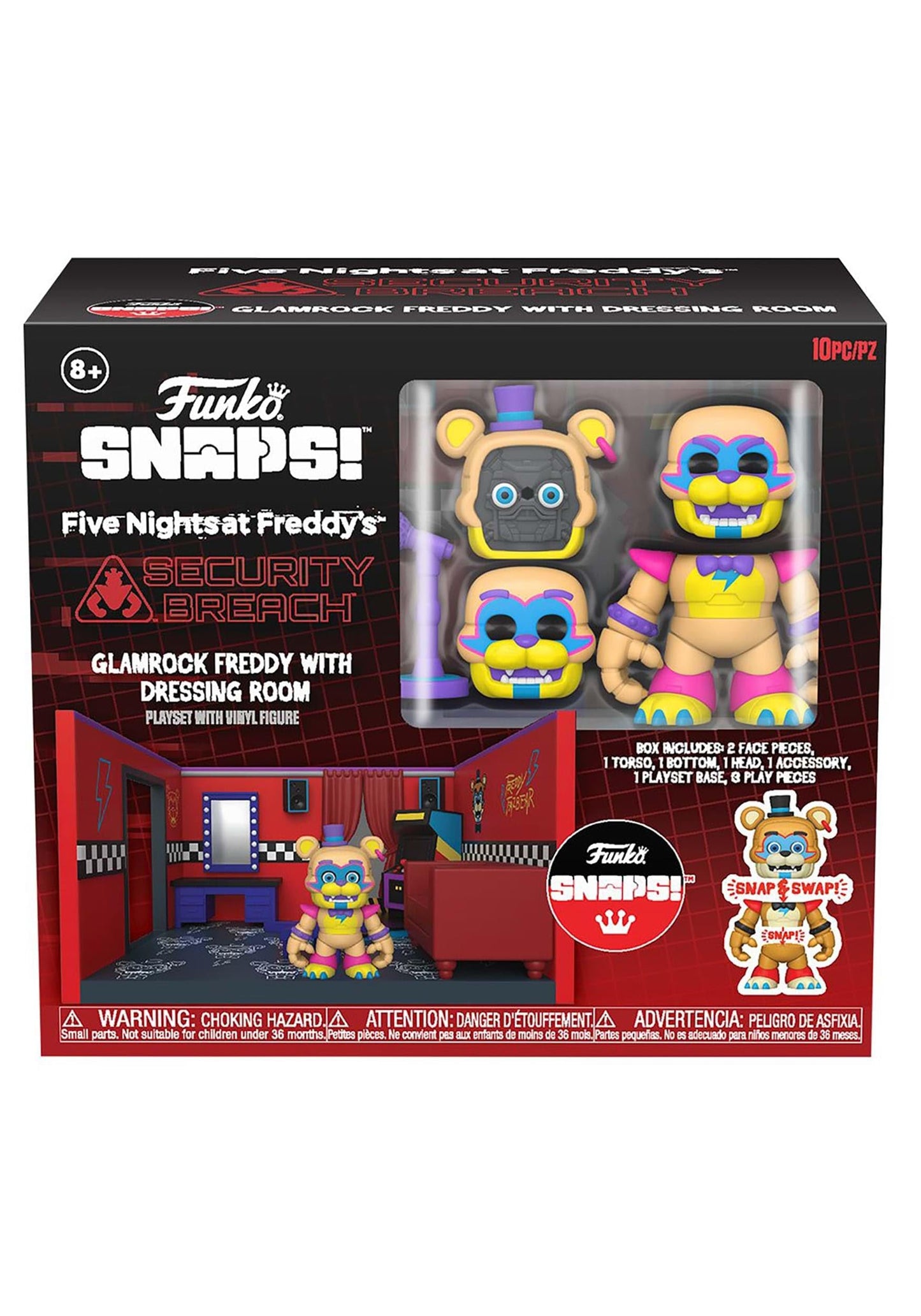 Funko Five Nights At Freddy'S (Fnaf) Snap: Glamrock Freddy With Dressing Room - Collectable Vinyl Figure - Gift Idea - Official Merchandise - For Kids & Adults