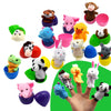 10 Pack Fillable Plastic Easter Egg with Finger Puppet for Easter Theme Party, Favor Easter Eggs Hunt, Basket Stuffers Fillers, 