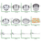 Play Pots and Pans Toys for Kids - Kitchen Playset Pretend Cookware Mini Stainless Steel Cooking Utensils Development Toys for T