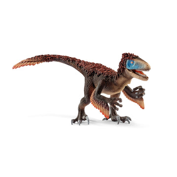Schleich Dinosaurs Authentic Utahraptor Dinosaur Toy Figurine - Prehistoric Jurassic Adventure World Large Dino Series Toy With Realistic Moving Arms And Jaw For Boys And Girls, Gift For Kids Ages 4+