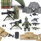 Feleph Military  Pack Army Toy Set Building Block for Soldier Figures  Camouflage Combat Suit WW2 Model SWAT Gear Piece Accessories Equipment Kit