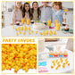 Barydat Mini Resin Ducks Bulk Yellow Tiny Duck Decoration for Hide and Seek Prank Cruises Party Mini Baby Miniature Garden Acces