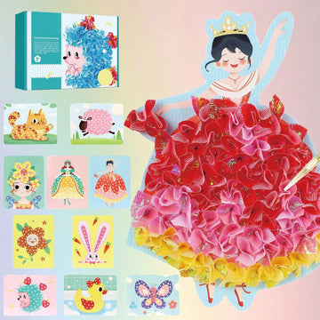 Mystoneer Poke Art Kits For Kids, Fabric Art Frenzy For Kids, Enchanted Fabric Art Set Crafts For Girls Ages 4-8, 6-8, 8-12, 5,