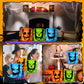 Sadnyy 3 Pcs Halloween Trick or Treat Bags Light up for Kids Pumpkin Candy Bucket LED Halloween Treating Baskets Reusable Goody
