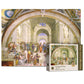 Antelope - School Of Athens Puzzle Fresco Raphael Officially Licensed - 1000 Pieces High Resolution, Matte Finish, Smooth Edging, No Dust Classic Artistic Puzzle