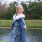 Aoiviss Snow Queen Princess Costumes For Girls Winter Warm Princess Dress Up For Halloween Christmas Cosplay Snow Party