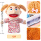 1 Pcs Family Hand Puppets 13 Inch Grandparents, Mom & Dad, Brother & Sister Plush Hand Puppet Toys Role-Play Toy Puppets For Kids Storytelling Imaginative Pretend Play Teaching Preschool(Sister)
