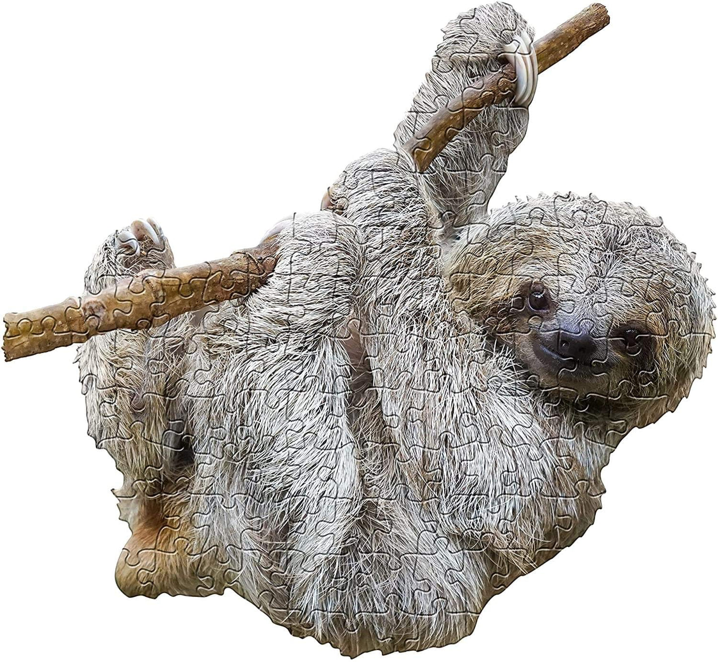 Madd Capp Puzzles Jr. - I Am Lil Sloth - 100 Pieces - Animal Shaped Jigsaw Puzzle
