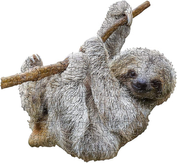 Madd Capp Puzzles Jr. - I Am Lil Sloth - 100 Pieces - Animal Shaped Jigsaw Puzzle