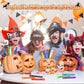 SpringFlower Halloween Party Favor for Kids, 400 Pcs Halloween-Themed Mini Bubble Wands for Halloween Party Favor Supply Goodie