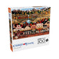 Buffalo Games 300-Piece Oversize Jigsaw Puzzle - Sleepy Town West by Charles Wysocki, Made in USA, Includes Full Color Poster
