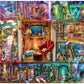 Buffalo Games 1000 Piece Jigsaw Puzzle - The Grand Fiction Library - Large Multicolor Cardboard - Model 12752