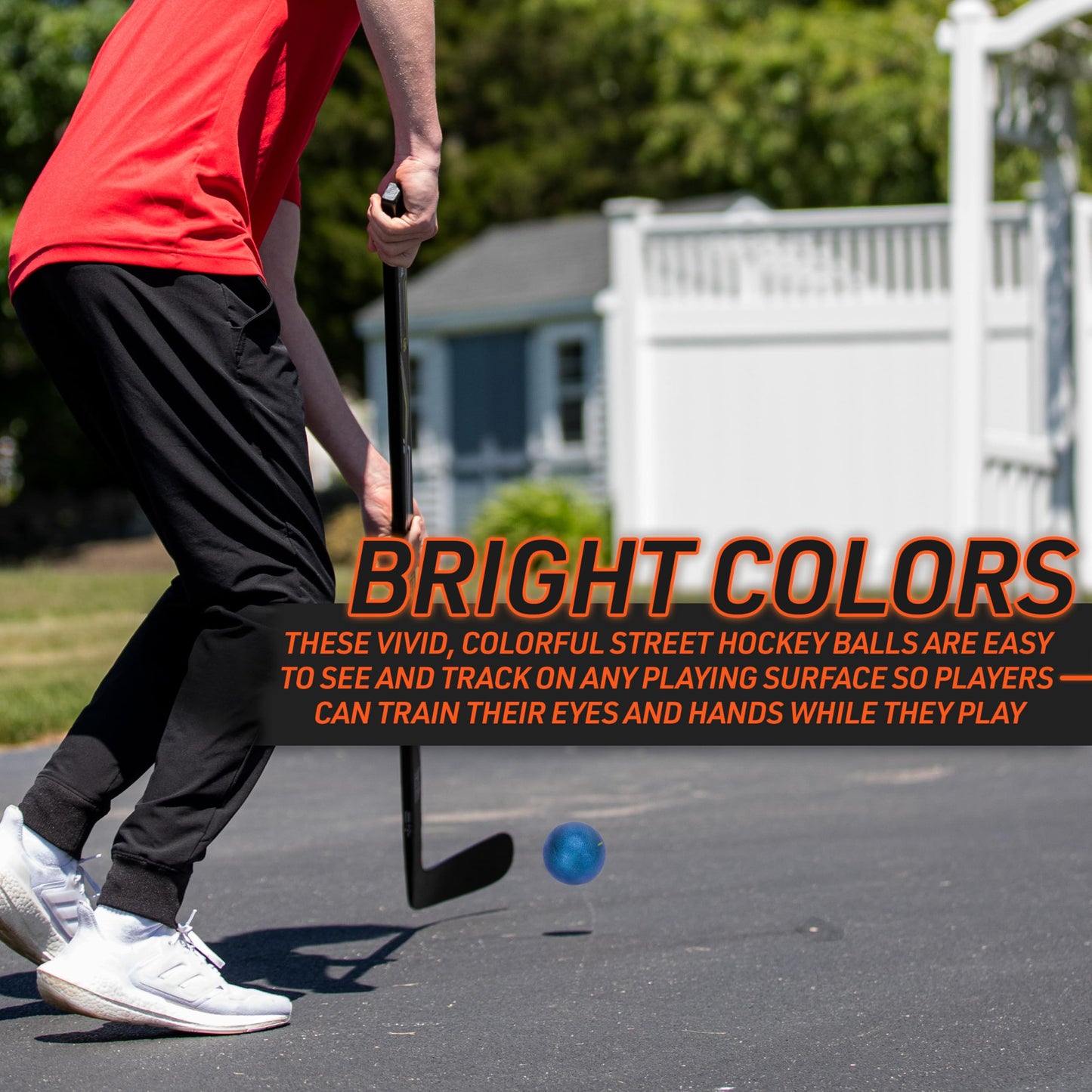 Franklin Sports NHL Street Hockey Balls - Griptac No Bounce Outdoor Street + Roller Hockey Balls - Official Size mature-themed + Youth Hockey Balls - 3 Pack - Assorted Colors