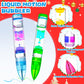 5Pcs Liquid Pens Christmas Stocking Stuffers For Kids, Liquid Motion Bubble Fun Cool Pens Autism Adhd Anxiety Stress Relief Item