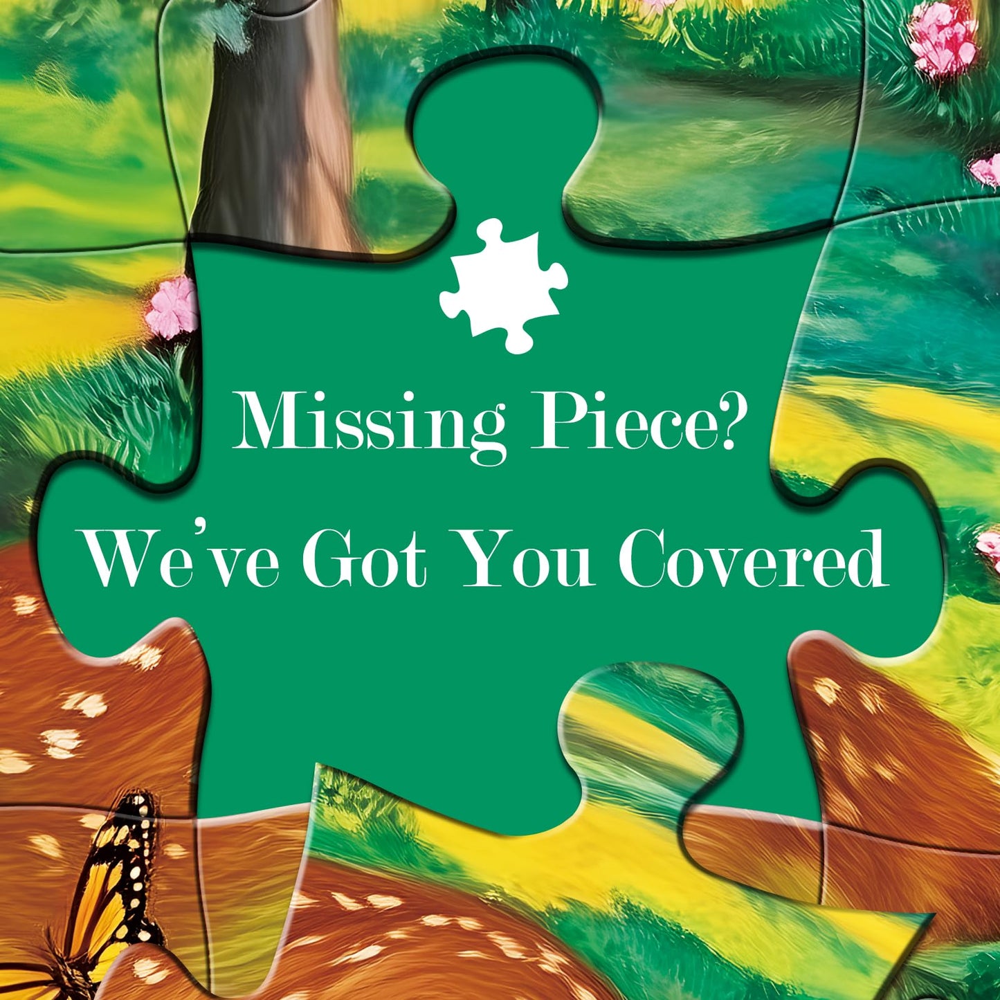 300 Piece Puzzles for mature-themeds Forest Deer Jigsaw Puzzle 300 Pieces Interlock Perfectly Letter on Back No Dust Fun and Challenging Puzzle for Family Time Relaxing Gift for mature-themeds Kids Seniors 20.5 x15in