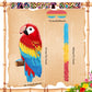 Threan Small Parrot Piata Hawaiian Party Supplies Parrot Piata Bird Toy with Blindfold Stick for Luau Hawaii Summer Rainforest T