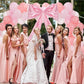 Gejoy 60 Pack Pink Bow Balloon Garland Kit - 12", 10", 5" Balloons with 27.5" Satin Bow for Wedding, Baby Shower, Bachelorette Decor