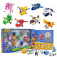 Super Wings Toys, Transformer Toys 2 Inch, Airplane Toy For Kids 3-5 Years Old, 15 Packs Transforming Jet Playset, Real Mobile Wheels, Birthday Party Supplies For Preschool Boys And Girls