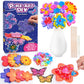 Toys for 4 5 6 7 8+ Year Old Girls, Poke-in Art Flower Bouquet with 8 Flowers & 2 Butterflies Arts and Crafts for Girls Ages 4-1