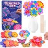 Toys for 4 5 6 7 8+ Year Old Girls, Poke-in Art Flower Bouquet with 8 Flowers & 2 Butterflies Arts and Crafts for Girls Ages 4-1