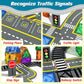 Magnetic Tiles Road & Train Track Expansion Pack Magnetic Building Blocks Construction Toys Kids Toys For Ages 3-12 Boys Girls Building Toys Includes Road Tracks, Traffic Lights, Parking Spot