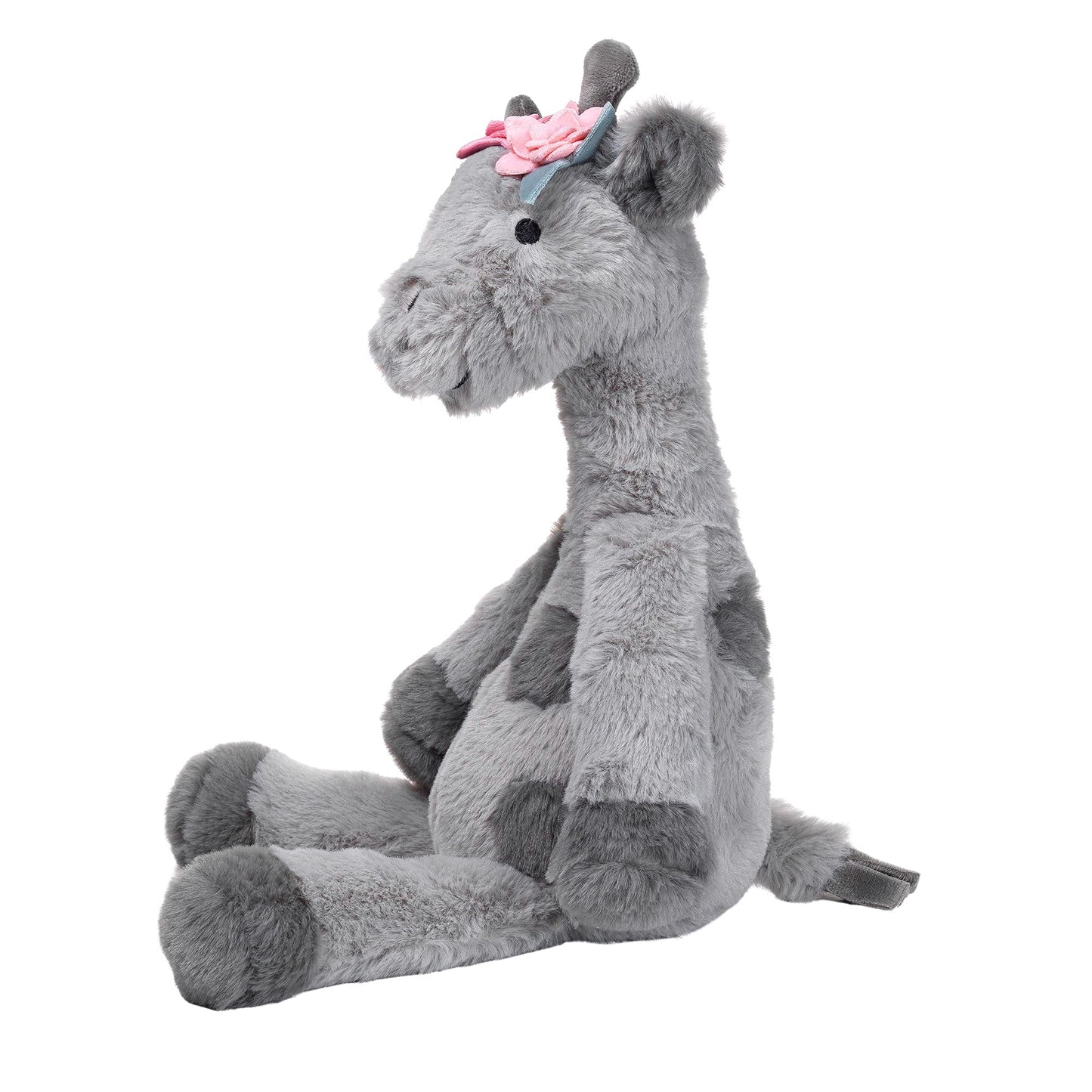 Lambs & Ivy Giraffe Plush Stuffed Animal Toy - Gray, 1 Count, Polyester Material